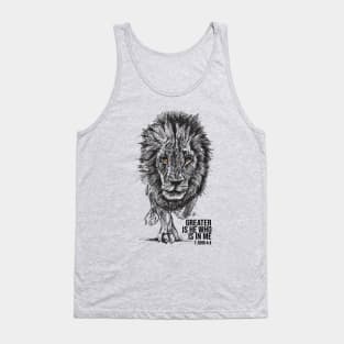 Greater Is He Who Is In Me 1 John 4:4 Tank Top
